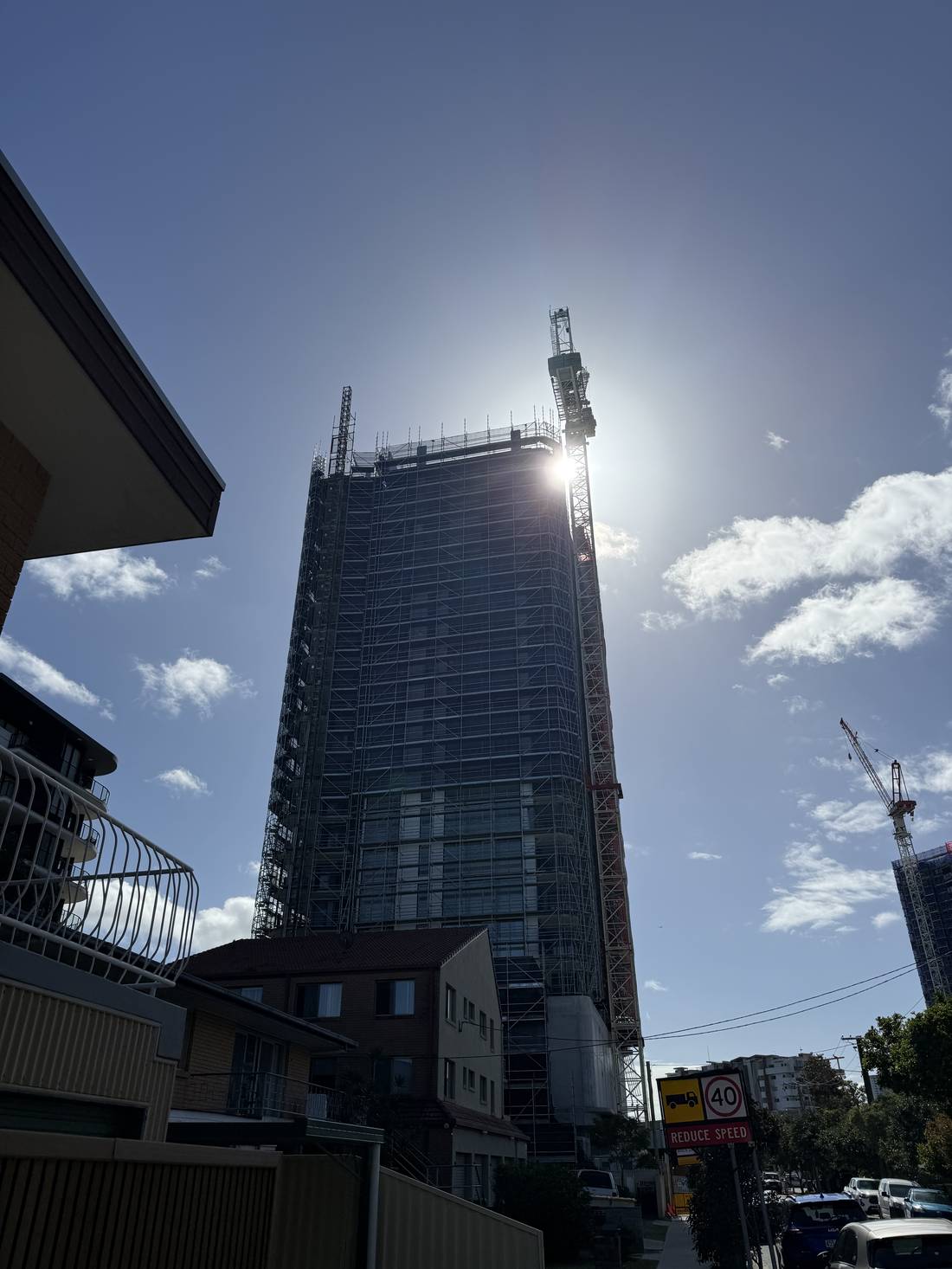 Orama under construction, Chevron Island